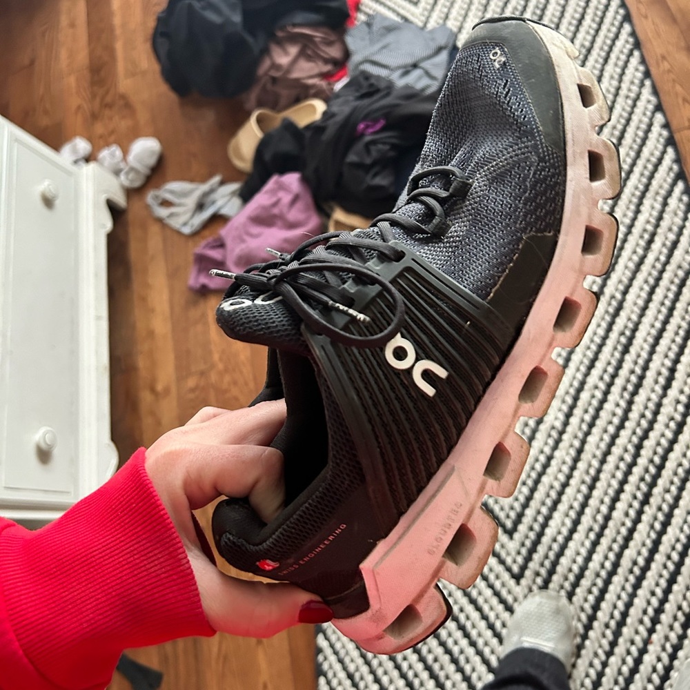 On cloud shoes